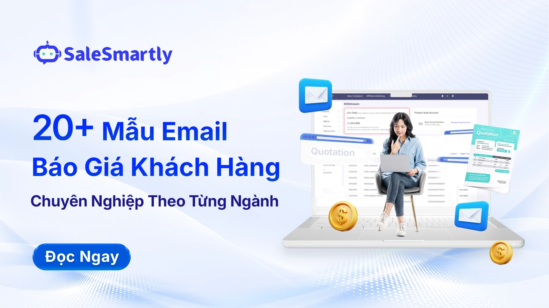 20+ Mẫu Email Gửi Báo Giá Khách Hàng Chuyên Nghiệp Theo Từng Ngành