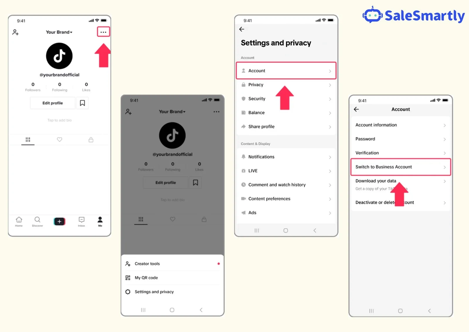 Chuyển từ Tài khoản Cá nhân sang Doanh nghiệp trên TikTok