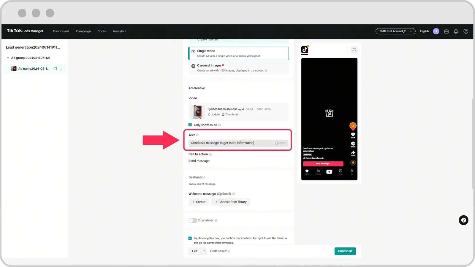 Văn bản quảng cáo