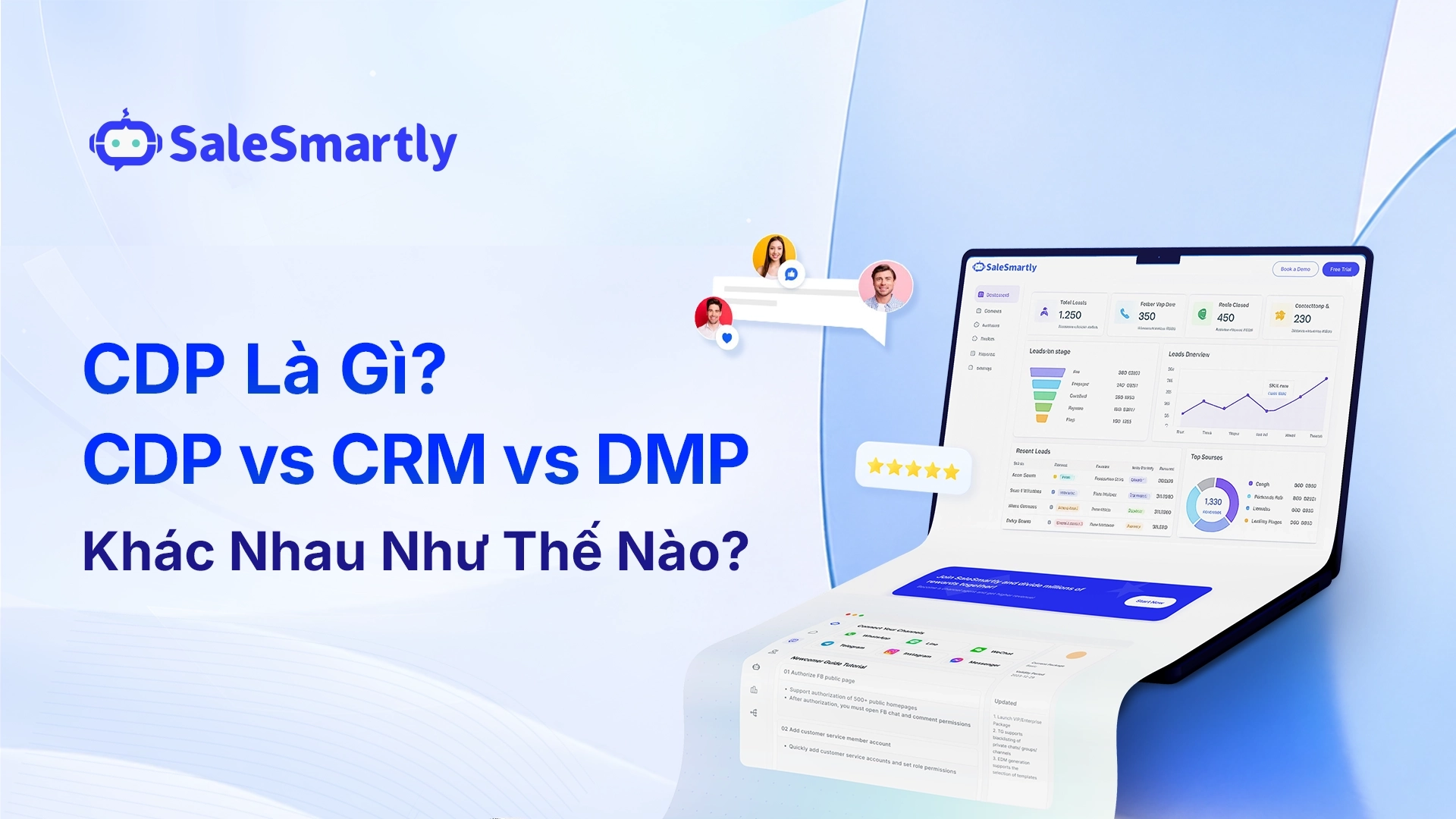 CDP là gì? So Sánh giữa SDP vs CRM vs DMP cho Doanh nghiệp