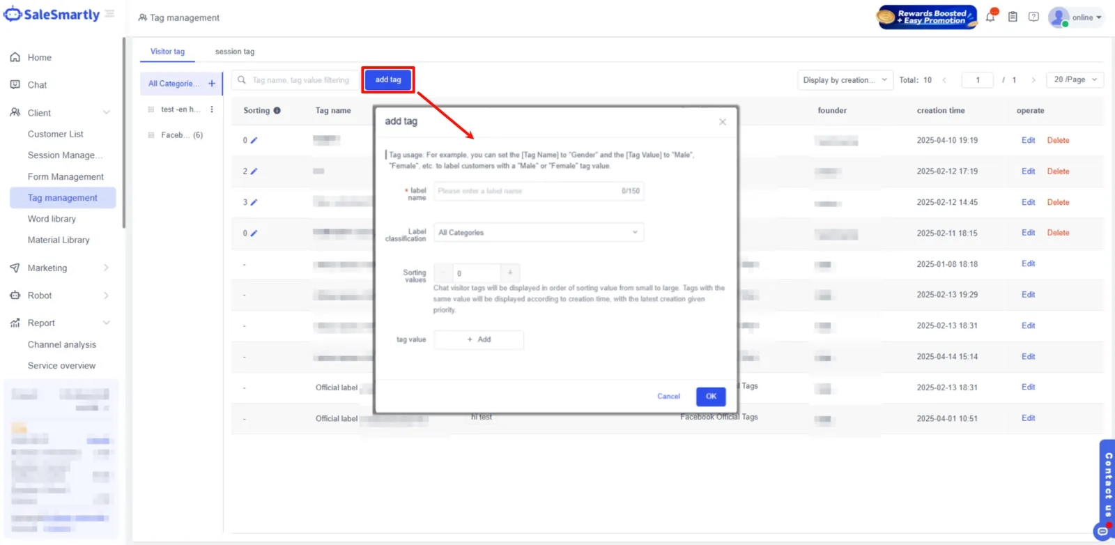 Tagging + Conversation Management