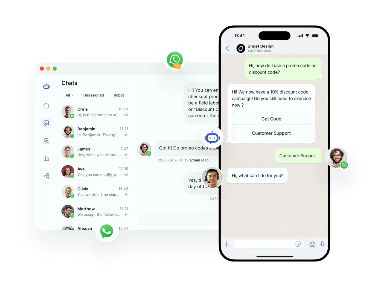 AI Chatbot Whatsapp Salesmartly