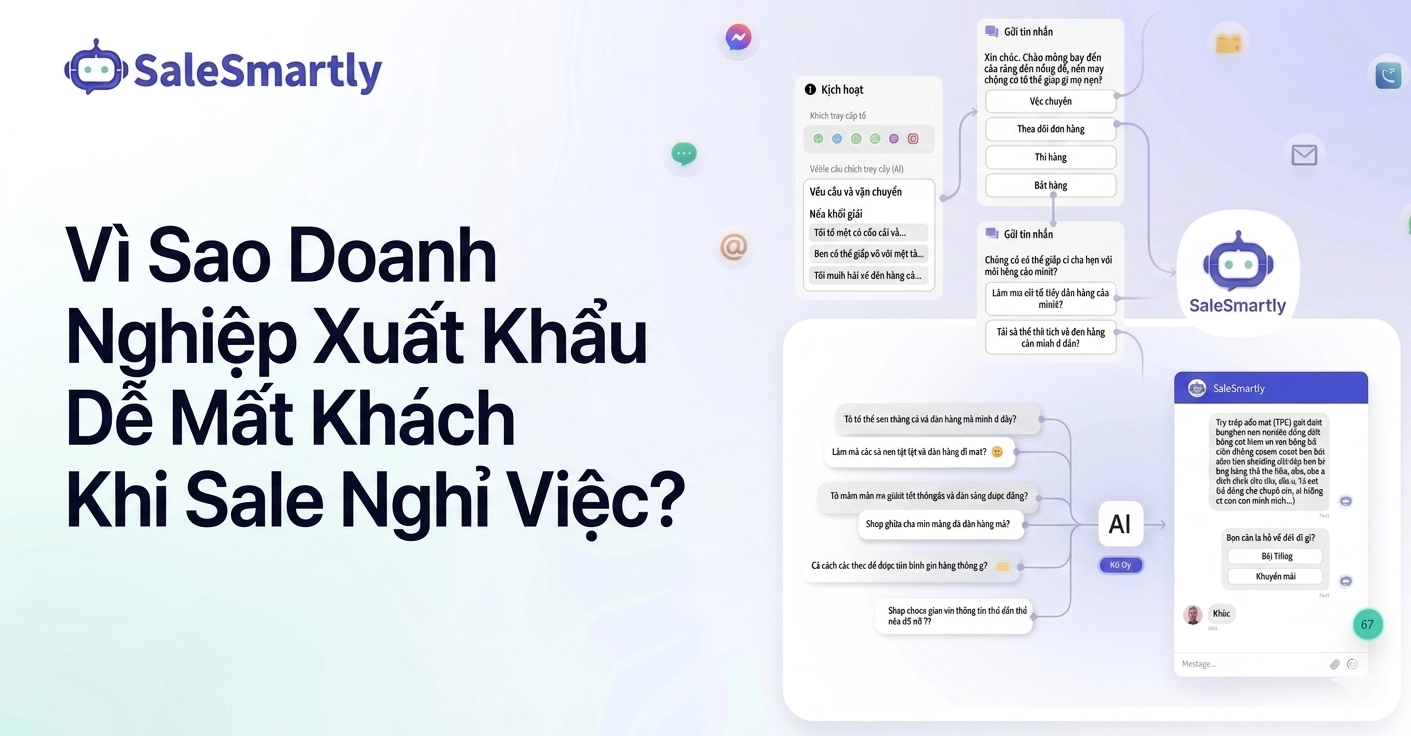 Vì Sao Doanh Nghiệp Xuất Khẩu Dễ Mất Khách Khi Sale Nghỉ Việc?
